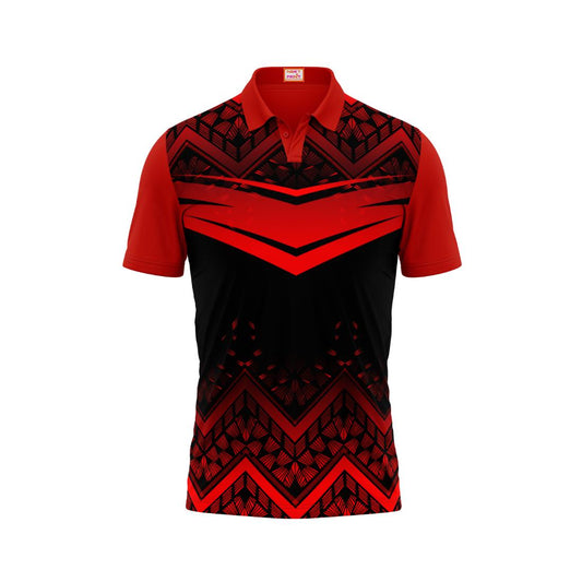 Next Print Customized Polo Neck Red Jersey NPTS88