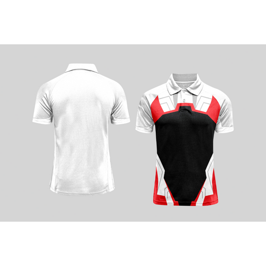 Next Print Cricket Polo Half White Customized Jersey NPCWH00A78
