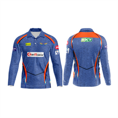 Next Print Customised Ipl Lucknow Super Giants Printed Polo Collar Full Sleeve Jersey.