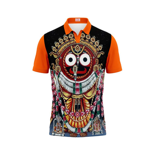 Next Print Puri Jagannath Photoprinted Tshirt Orange Colour Design 7