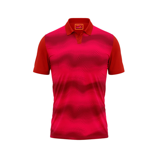 Red Polo Neck Half Sleeve T Shirt Nextprintr21