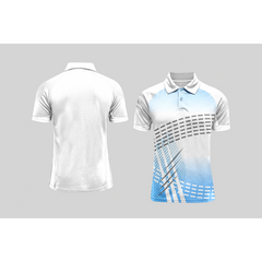 Next Print Cricket Polo Half White Customized Jersey NPCWH00A7