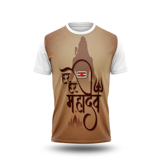 Har Har Mahadev Shiv Printed Tshirt