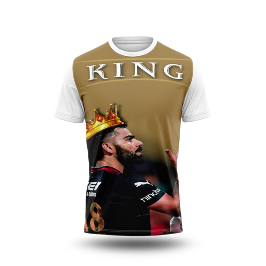 Virat Kohli Photo Printed T-Shirt.