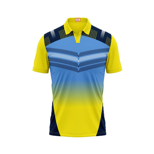 Next Print Customised Polo Neck Yellow Jersey NPTS62