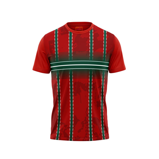 Red Round Neck Half Sleeve Tshirt NextprintrB111