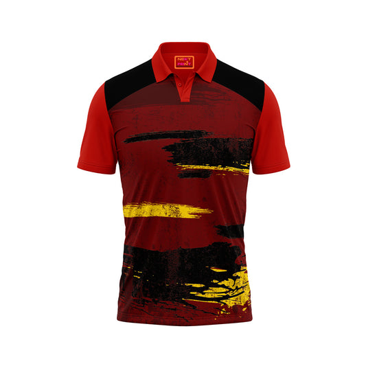 Red Polo Neck Half Sleeve T Shirt NextprintrB119