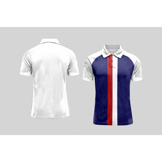 Next Print Cricket Polo Half White Customized Jersey NPCWH00A83