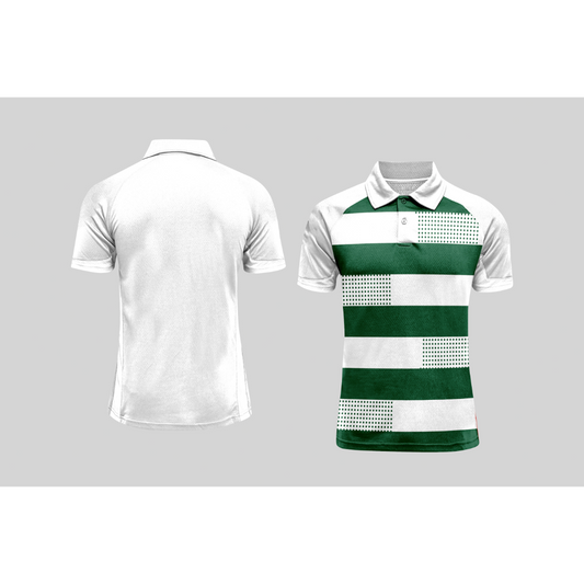Next Print Cricket Polo Half White Customized Jersey NPCWH00A88