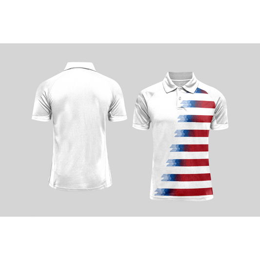 Next Print Cricket Polo Half White Customized Jersey NPCWH00A89