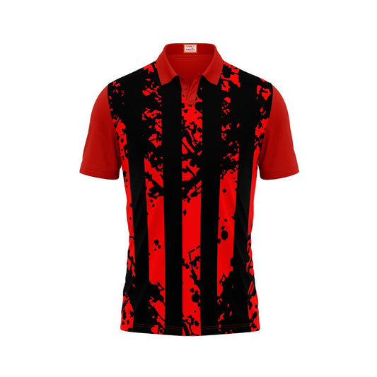 Next Print Customized Polo Neck Red Jersey NPTS101