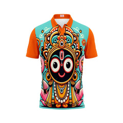 Next Print Puri Jagannath Photoprinted Tshirt Orange Colour Design 8