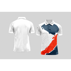 Next Print Cricket Polo Half White Customized Jersey NPCWH00A8