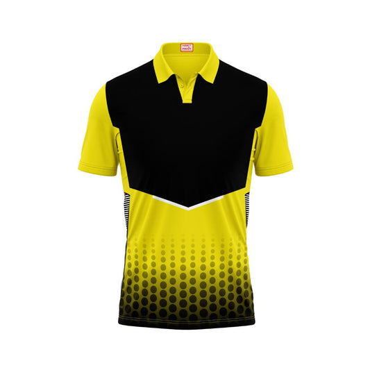 Next Print Customised Polo Neck Yellow Jersey NPTS63