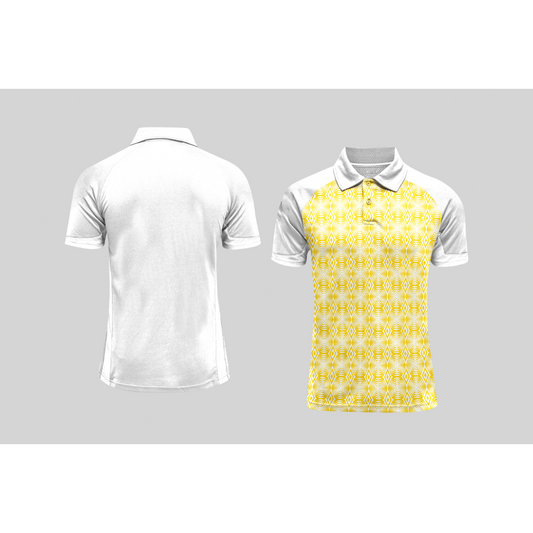 Next Print Cricket Polo Half White Customized Jersey NPCWH00A91