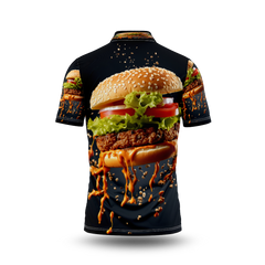Delicious burger with fresh ingredients.