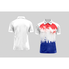 Next Print Cricket Polo Half White Customized Jersey NPCWH00A95