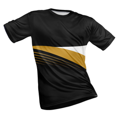 Polyester Half Sleeve Jersey with Round Collar and All Over Digital Print.