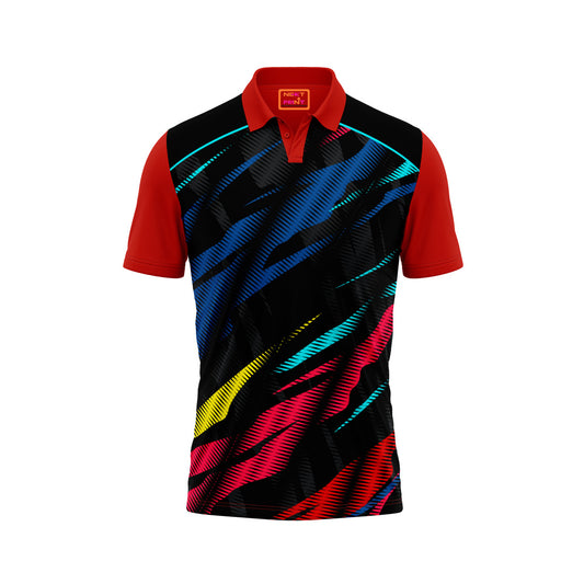 Red Polo Neck Half Sleeve T Shirt NextprintrB175