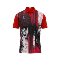 Next Print Customized Polo Neck Red Jersey NPTS111
