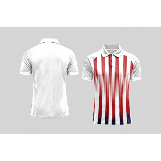 Next Print Cricket Polo Half White Customized Jersey NPCWH00A99