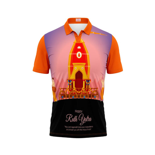 Next Print Puri Jagannath Photoprinted Tshirt Orange Colour Design 9