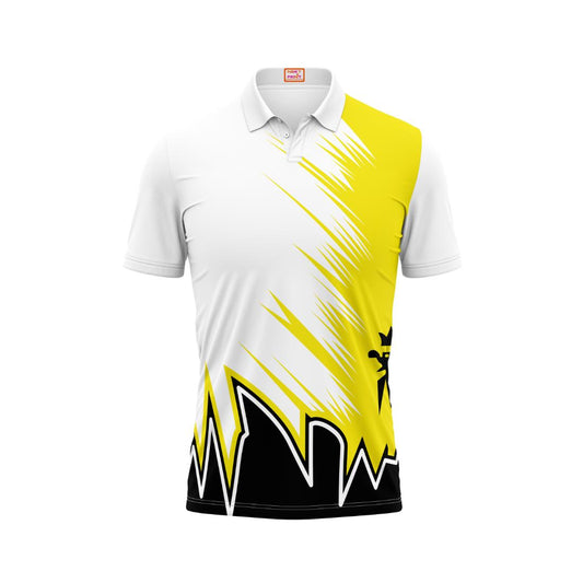 Next Print Customised Polo Neck White Jersey -NPTS111