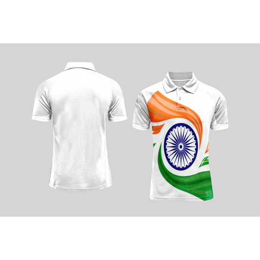 Next Print Cricket Polo Half White Customized Jersey NPCWH00A9
