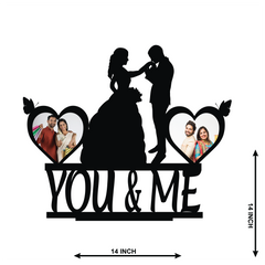 YOU AND ME DOUBLE IMAGE STAND FRAME