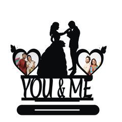 YOU AND ME DOUBLE IMAGE STAND FRAME