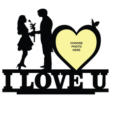 I LOVE YOU SINGLE IMAGE STAND FRAME 117