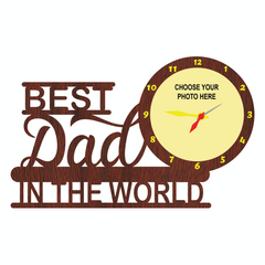 Best Dad In The World Wall Clock