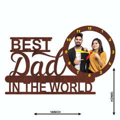 Best Dad In The World Wall Clock