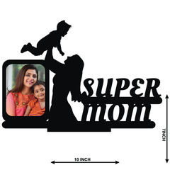 Custom Photo Printed Super Mom Single Image Stand Frame
