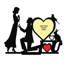 I LOVE YOU SINGLE IMAGE STAND FRAME 115