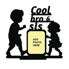Cool Bro and Sis Stand Frame
