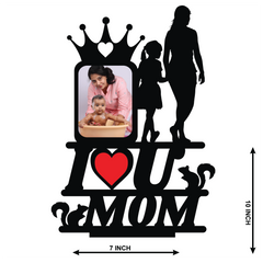 Custom Photo Printed I Love You Mom Stand Frame