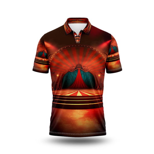 A poster for a circus called the stage.