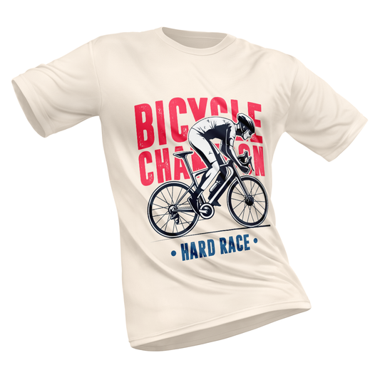 Polyester Half Sleeve T-Shirtwith Round Collar and All Over Digital Print.