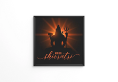 Happy maha shivratri frame