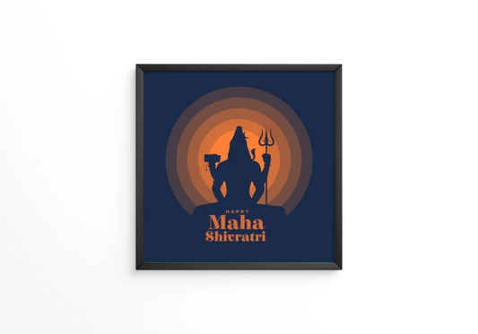 Hindu religious maha shivratri frame