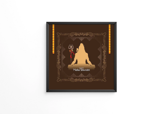 Happy Maha Shivratri cultural festival frame