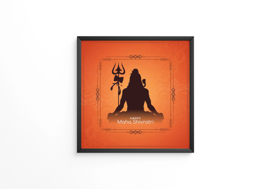 Beautiful Happy Maha Shivratri frame