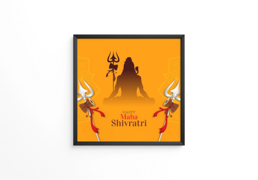 Happy Maha Shivratri frame