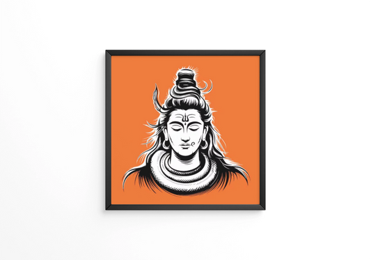 Indian Festival of Lord Shiva for Happy Maha Shivrati frame