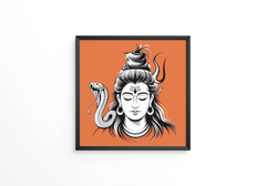 Indian Festival Illustration of Lord Shiva for Happy Maha Shivrati frame