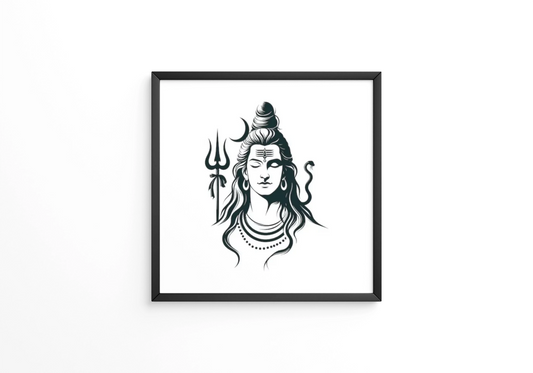 Maha Shivratri Shankar Mahadev Lord Shiva in samadhi frame