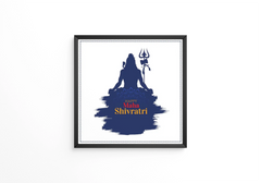 Indian Hindu festival Maha Shivratri frame