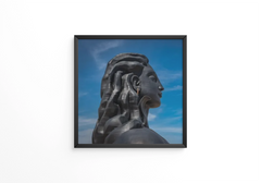 Adiyogi lord shiva statue from unique different angles frame