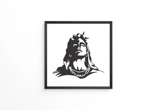 Adiyogi Statue unique icon frame